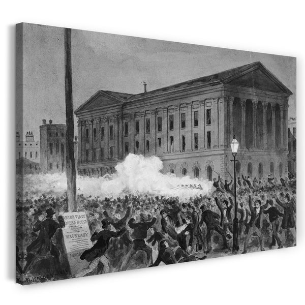 Leinwandbild Charles M. Jenckes - Astor Place Riot, 1849