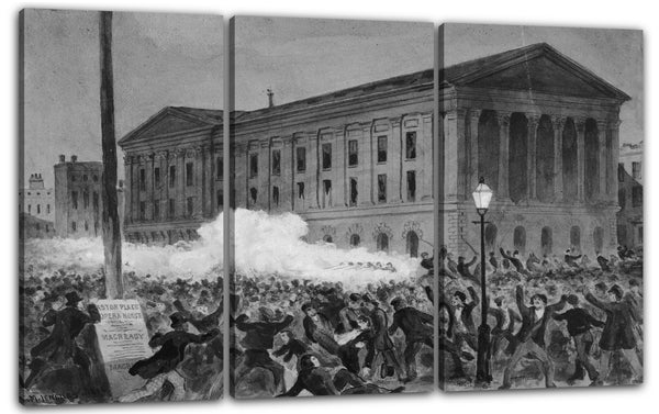 Leinwandbild Charles M. Jenckes - Astor Place Riot, 1849