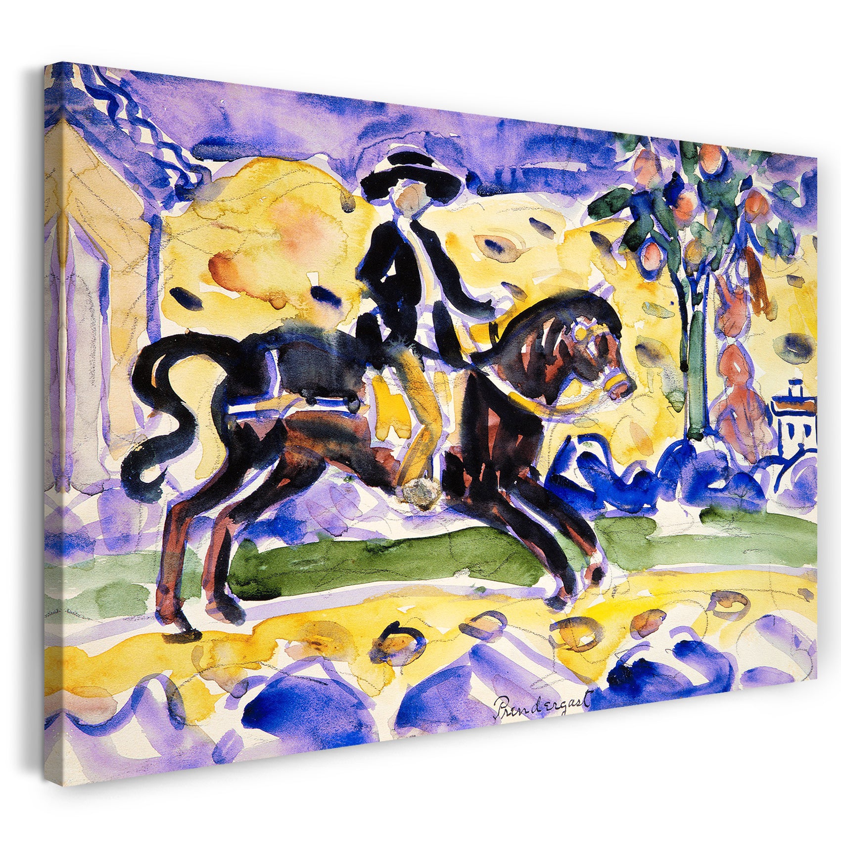 Leinwandbild Maurice Brazil Prendergast - Der Fahrer