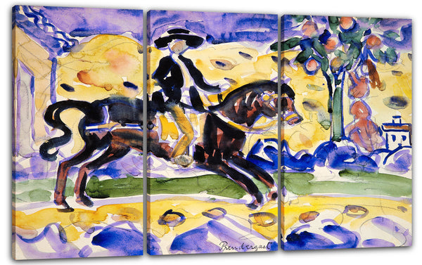 Leinwandbild Maurice Brazil Prendergast - Der Fahrer