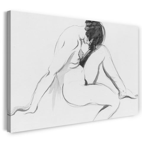 Leinwandbild Alexander Stirling Calder - Sitzender Akt