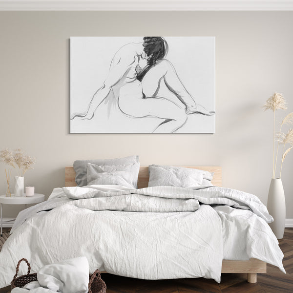 Leinwandbild Alexander Stirling Calder - Sitzender Akt