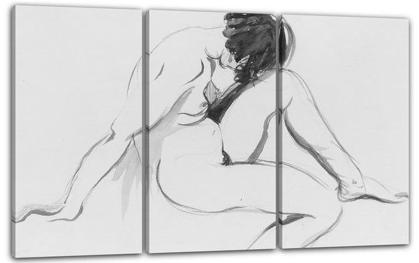 Leinwandbild Alexander Stirling Calder - Sitzender Akt