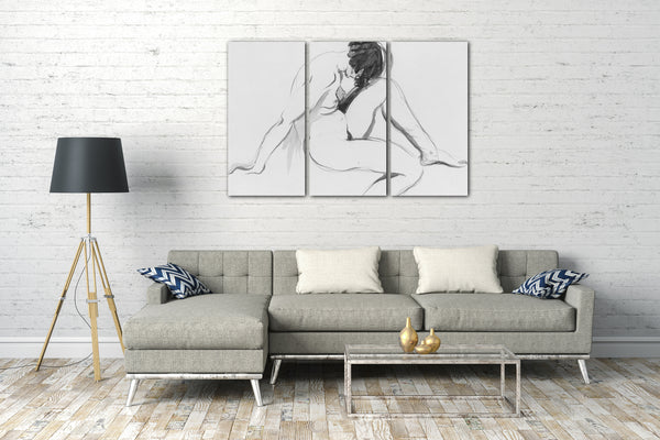 Leinwandbild Alexander Stirling Calder - Sitzender Akt