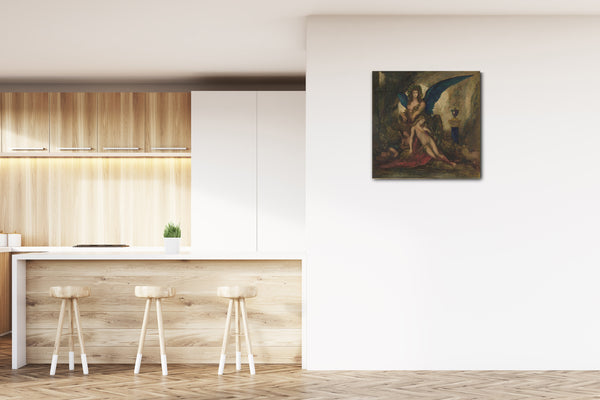 Leinwandbild Gustave Moreau - Sphinx in einer Grotte (Dichter, König und Krieger)