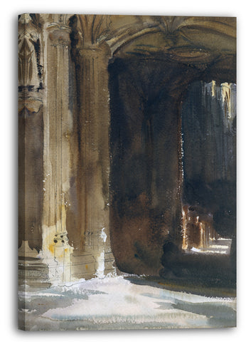 Leinwandbild John Singer Sargent - Kathedrale Interieur