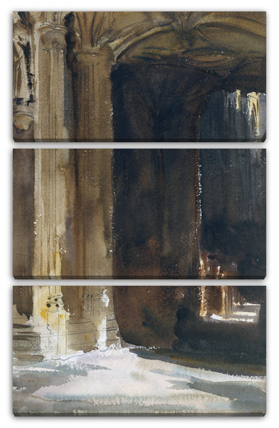Leinwandbild John Singer Sargent - Kathedrale Interieur
