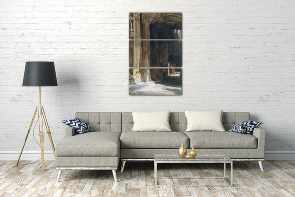 Leinwandbild John Singer Sargent - Kathedrale Interieur