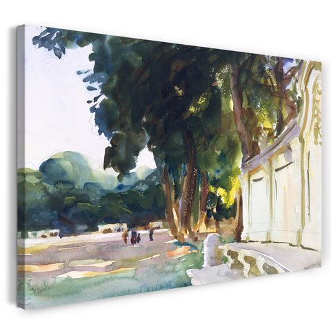 Leinwandbild John Singer Sargent - Spanischer Mittag, Aranjuez