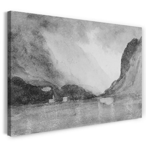 Leinwandbild John Singer Sargent - Berge, Wolken und See