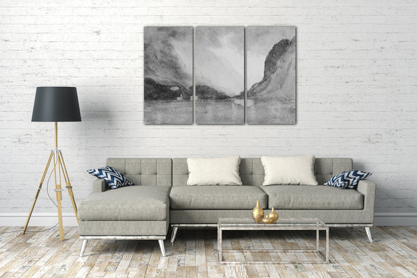 Leinwandbild John Singer Sargent - Berge, Wolken und See