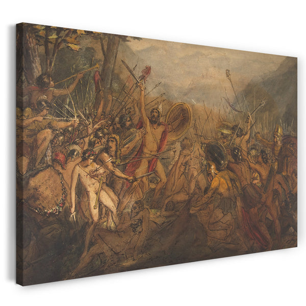 Leinwandbild François Joseph Heim - Kampfszene