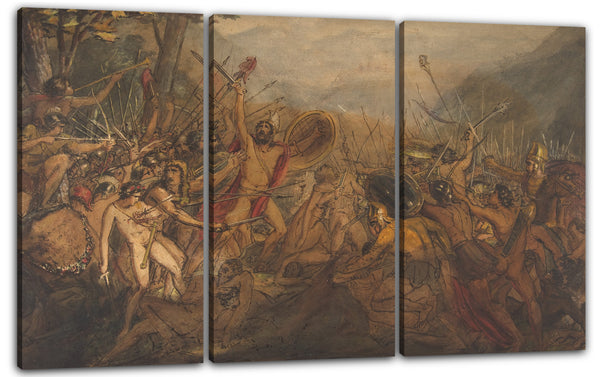 Leinwandbild François Joseph Heim - Kampfszene