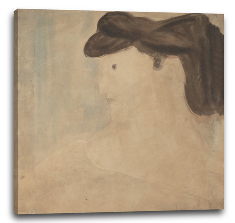 Leinwandbild Amedeo Modigliani - Frau im Profil