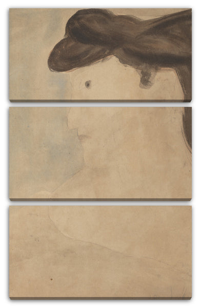Leinwandbild Amedeo Modigliani - Frau im Profil