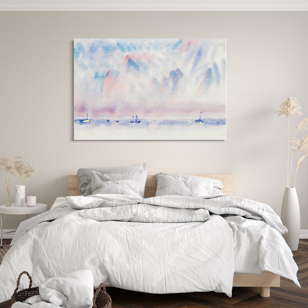 Leinwandbild Charles Demuth - Bermuda Himmel und Meer mit Booten