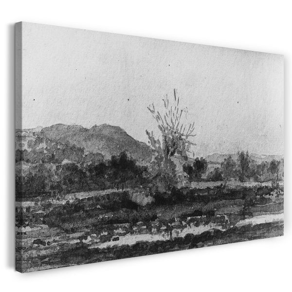 Leinwandbild John William Hill - Drei Ansichten, Nr. 3: Mount Carmel, in der Nähe von New Haven, Connecticut