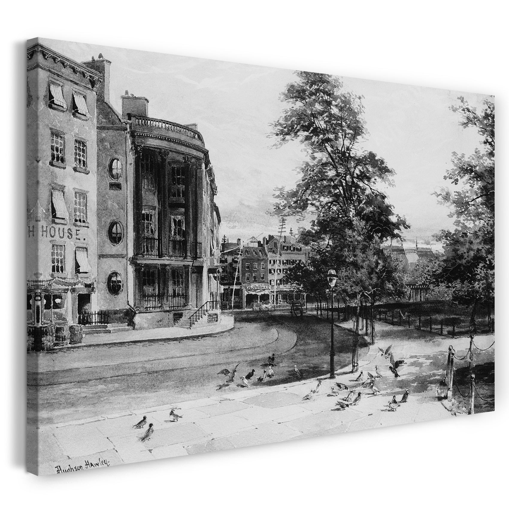 Leinwandbild Hughson Frederick Hawley - Ansichten des Battery Parks