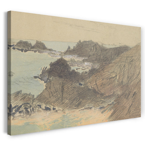 Leinwandbild John Singer Sargent - Rocky Coast (aus Sammelalbum)