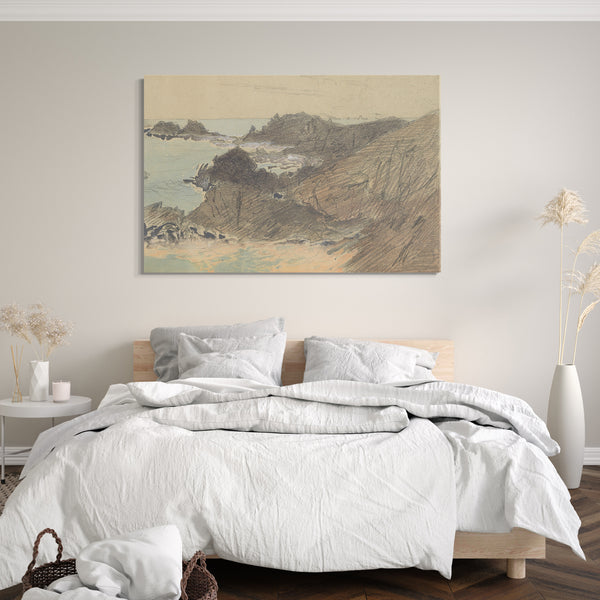 Leinwandbild John Singer Sargent - Rocky Coast (aus Sammelalbum)