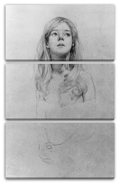 Leinwandbild Bryson Burroughs - Studie eines Kindes