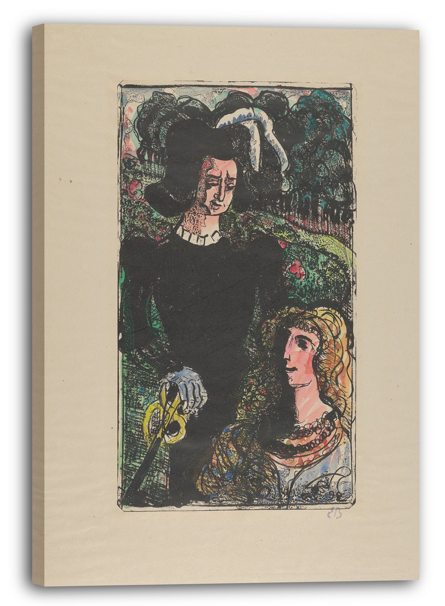 Leinwandbild Emile Bernard - Geh und töte meinen Mann (die untreue Frau)
