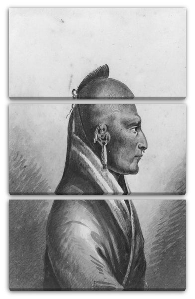 Leinwandbild Pavel Petrowitsch Svinin - Der Chef der Kleinen Osages