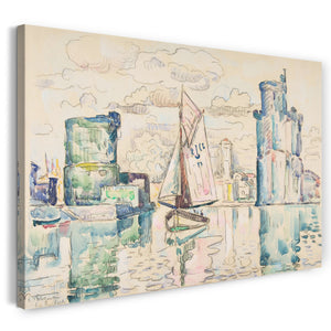 Leinwandbild Paul Signac - Eingang zum Hafen von La Rochelle