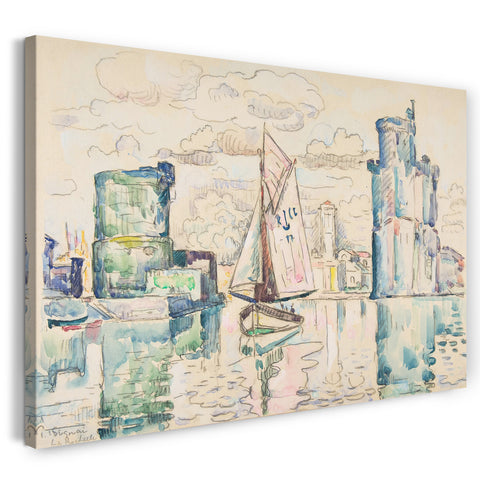 Leinwandbild Paul Signac - Eingang zum Hafen von La Rochelle