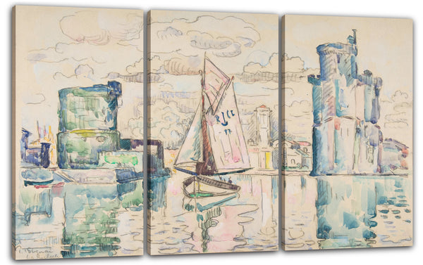 Leinwandbild Paul Signac - Eingang zum Hafen von La Rochelle