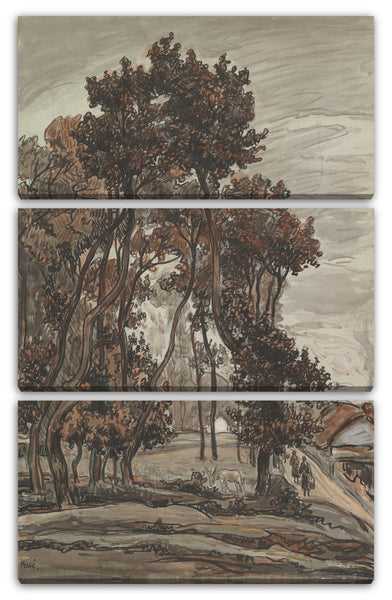 Leinwandbild Géza Peske - Landschaft in der Nähe von Saint Jean de Mont