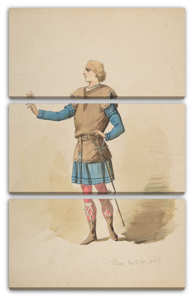 Leinwandbild Charles Bianchini - Design für das "Mittelalter"-Kostüm eines Mannes