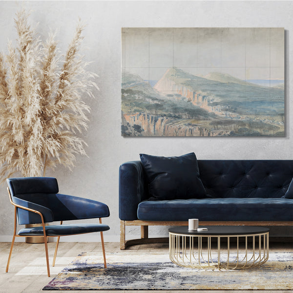 Leinwandbild Eugène Cicéri - Design für ein Bühnenbild an der Opéra, Paris