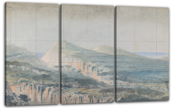 Leinwandbild Eugène Cicéri - Design für ein Bühnenbild an der Opéra, Paris