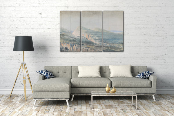 Leinwandbild Eugène Cicéri - Design für ein Bühnenbild an der Opéra, Paris