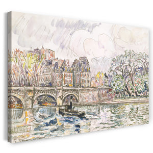 Leinwandbild Paul Signac - Paris: Le Place Dauphine