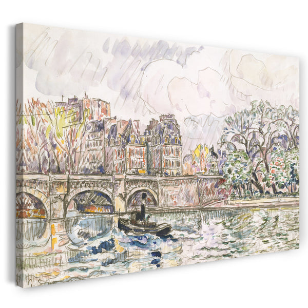Leinwandbild Paul Signac - Paris: Le Place Dauphine