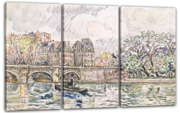 Leinwandbild Paul Signac - Paris: Le Place Dauphine