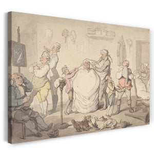 Leinwandbild Thomas Rowlandson - Der Barbierladen