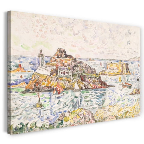 Leinwandbild Paul Signac - Morlaix, Eingang des Flusses