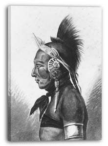 Leinwandbild Pavel Petrowitsch Svinin - Ein Osage-Krieger