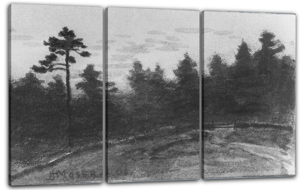 Leinwandbild James Henry Moser - Landschaft (aus dem McGuire Sammelalbum)