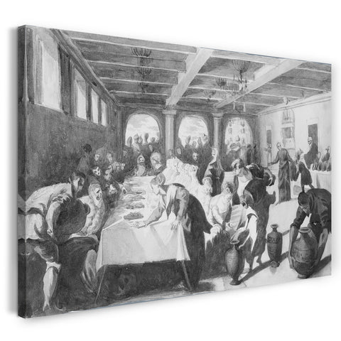Leinwandbild John Singer Sargent - Die Hochzeit in Kana (aus Sammelalbum)