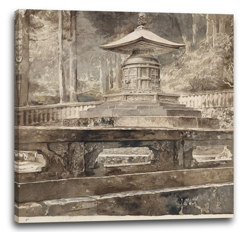 Leinwandbild John La Farge - Das Grab von Ieyasu Tokugawa