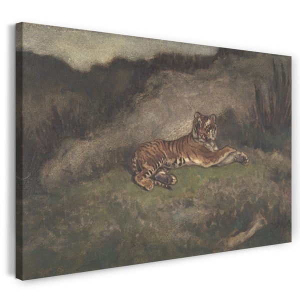 Leinwandbild Antoine-Louis Barye - Tiger