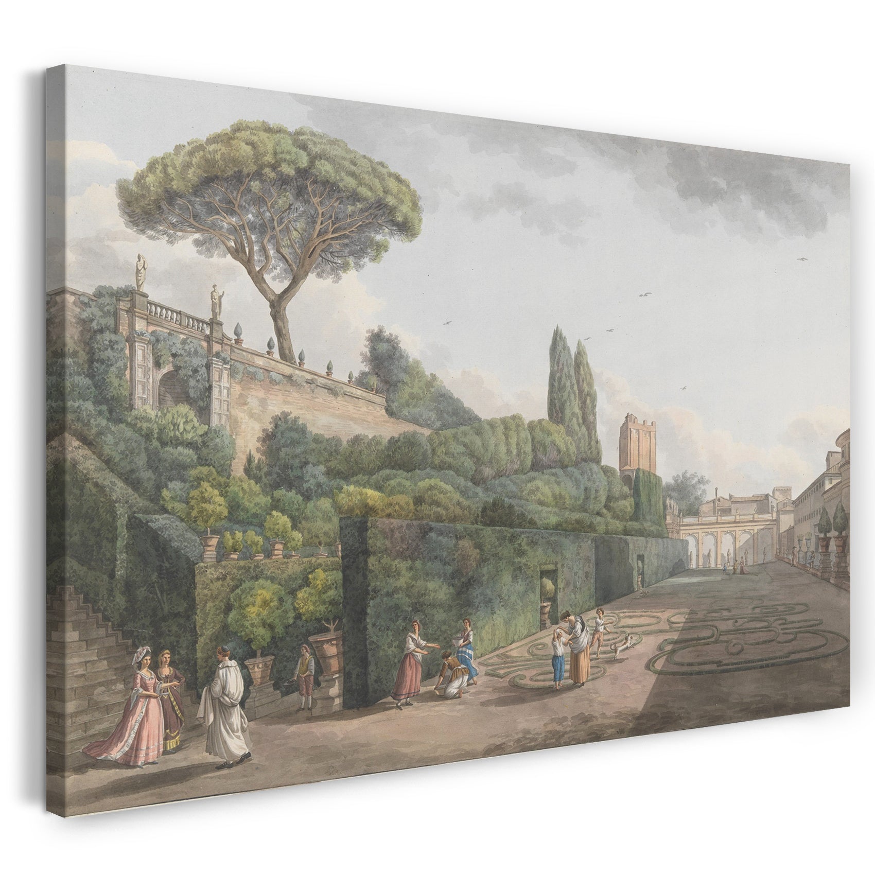 Leinwandbild Giovanni Volpato - Garten des Palazzo Colonna