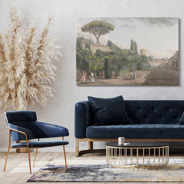Leinwandbild Giovanni Volpato - Garten des Palazzo Colonna