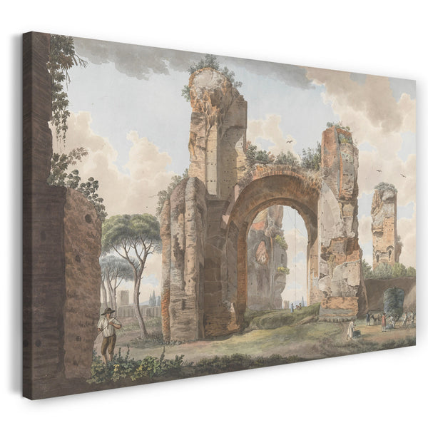 Leinwandbild Giovanni Volpato - Innenraum der Bäder bei Caracalla