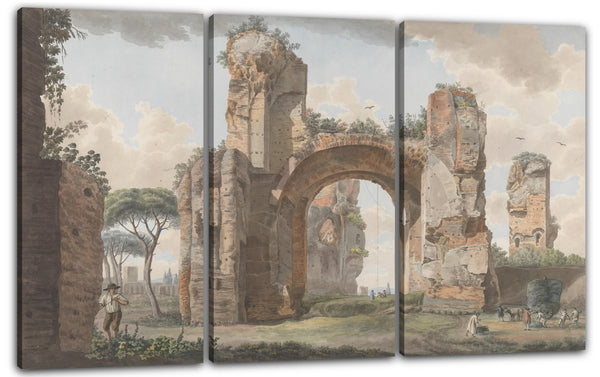 Leinwandbild Giovanni Volpato - Innenraum der Bäder bei Caracalla