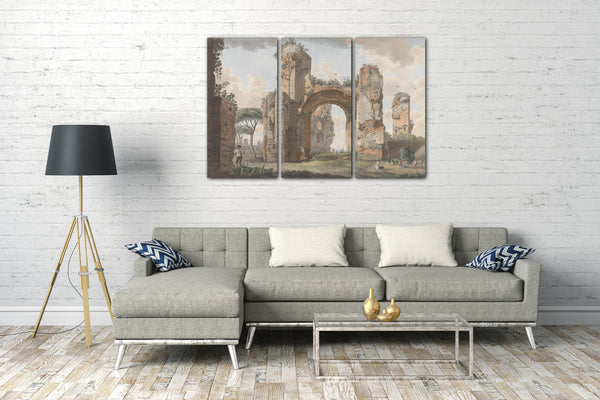 Leinwandbild Giovanni Volpato - Innenraum der Bäder bei Caracalla